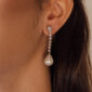 pendientes largos perlas